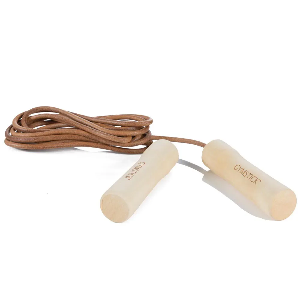 Gymstick Leather Jump Rope And Wood 3 Gymstick Leather Jump Rope And Wood